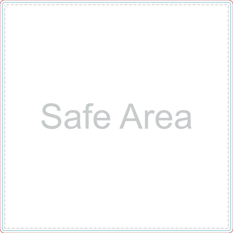 Template preview – 12" x 12" - Square Car Magnets