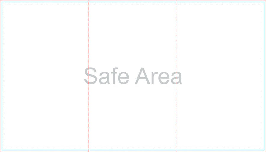 Template preview – 9" x 16" - Tri-Fold Brochure