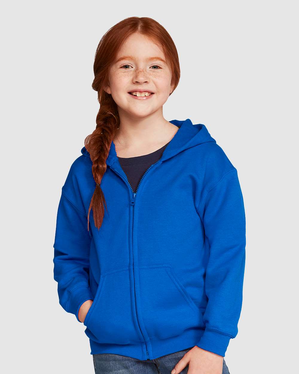 Gildan 18600B - Youth Heavy Blend™ Full-Zip Hooded Sweatshirt