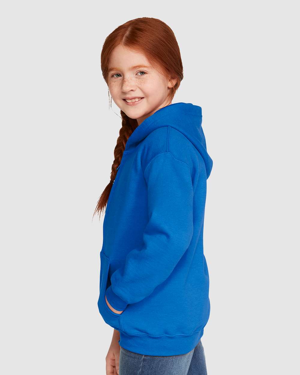 Gildan 18600B - Youth Heavy Blend™ Full-Zip Hooded Sweatshirt