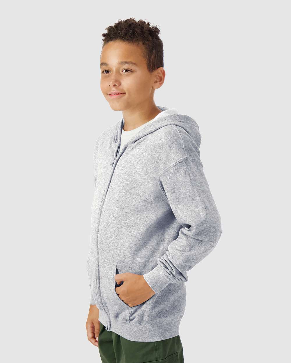 Gildan 18600B - Youth Heavy Blend™ Full-Zip Hooded Sweatshirt