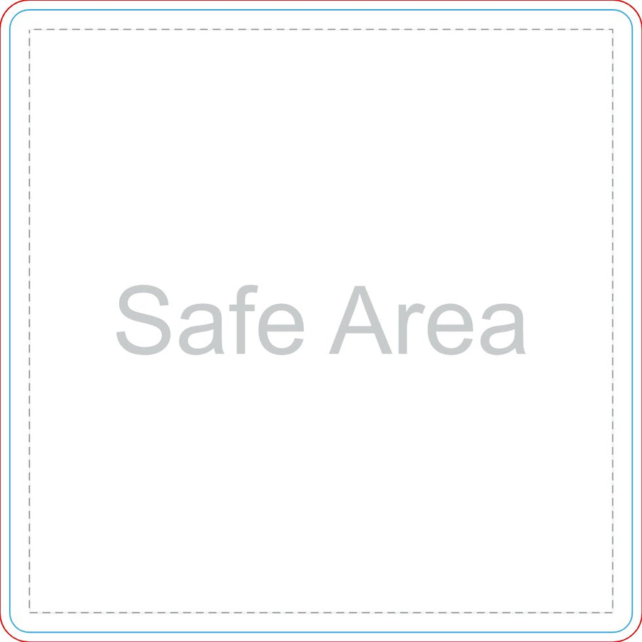 Template preview – 2" x 2" - Circle Stickers
