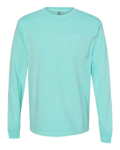 Comfort Colors 4410 - Unisex Garment-Dyed Heavyweight Long Sleeve Pocket T-Shirt