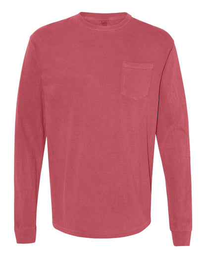 Comfort Colors 4410 - Unisex Garment-Dyed Heavyweight Long Sleeve Pocket T-Shirt