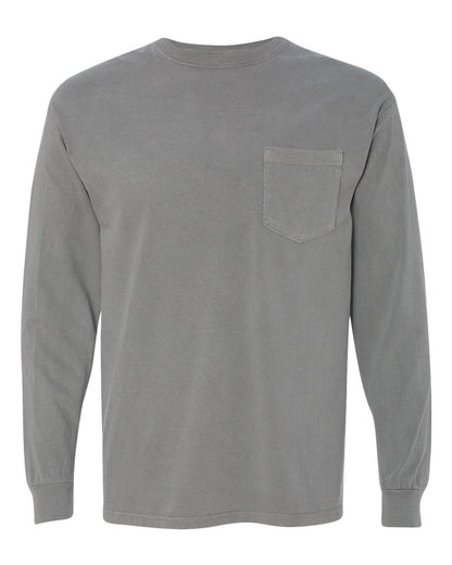 Comfort Colors 4410 - Unisex Garment-Dyed Heavyweight Long Sleeve Pocket T-Shirt