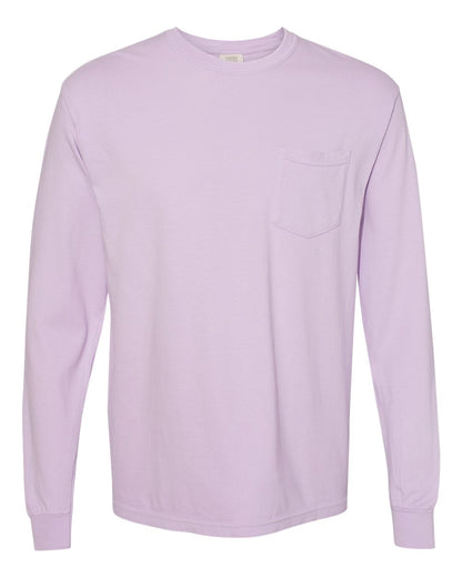Comfort Colors 4410 - Unisex Garment-Dyed Heavyweight Long Sleeve Pocket T-Shirt