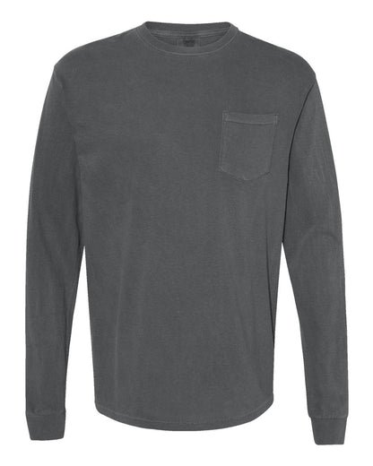 Comfort Colors 4410 - Unisex Garment-Dyed Heavyweight Long Sleeve Pocket T-Shirt