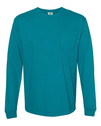 Comfort Colors 4410 - Unisex Garment-Dyed Heavyweight Long Sleeve Pocket T-Shirt