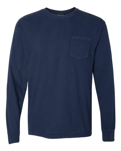 Comfort Colors 4410 - Unisex Garment-Dyed Heavyweight Long Sleeve Pocket T-Shirt