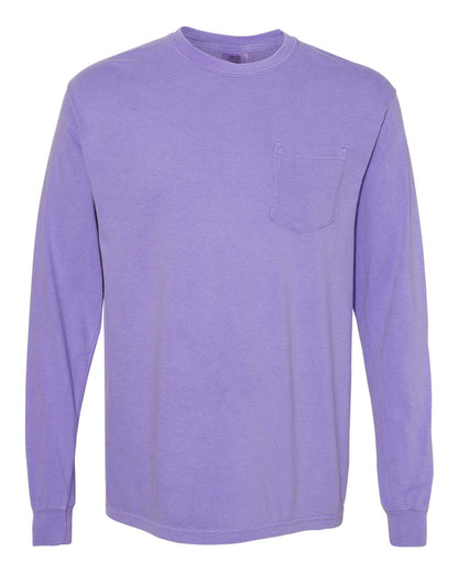 Comfort Colors 4410 - Unisex Garment-Dyed Heavyweight Long Sleeve Pocket T-Shirt