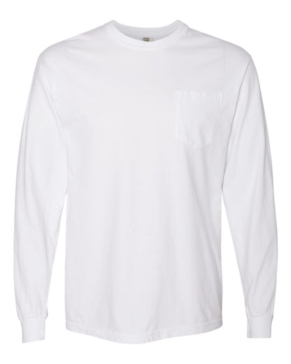 Comfort Colors 4410 - Unisex Garment-Dyed Heavyweight Long Sleeve Pocket T-Shirt
