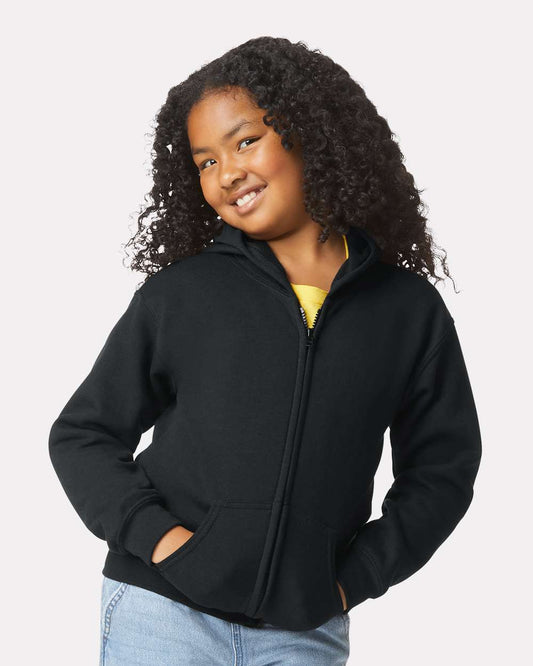 Gildan 18600B - Youth Heavy Blend™ Full-Zip Hooded Sweatshirt